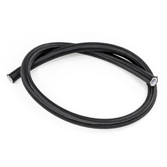 #10 Black Nylon Braided PTFE Hose  3 feet