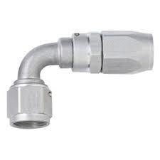 #4 x 90 Power Flow Hose End - Clear