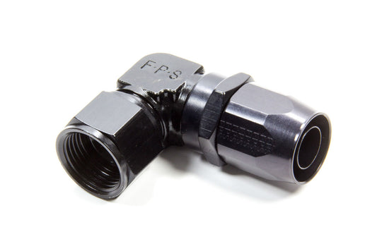 Hose Fitting #12 90 Deg Black - Low Profile