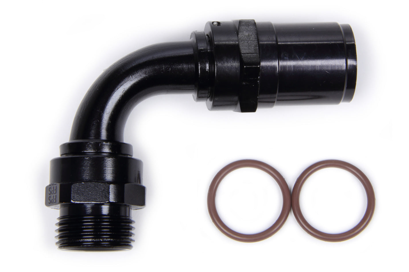 #12 Race-Rite Crimp-On Hose End 90-Degree