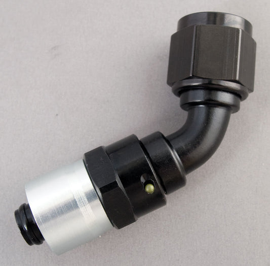 #6 45-Deg Crimp Hose Fitting