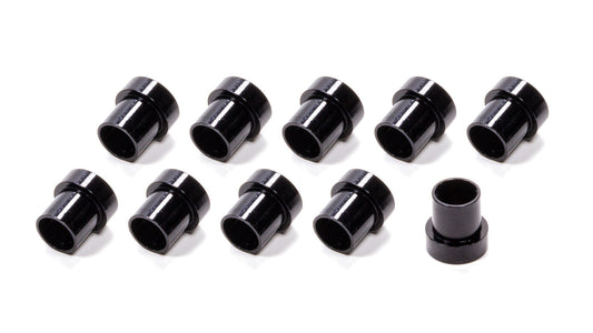 #6 Alum Tube  Sleeves (10pk) Black