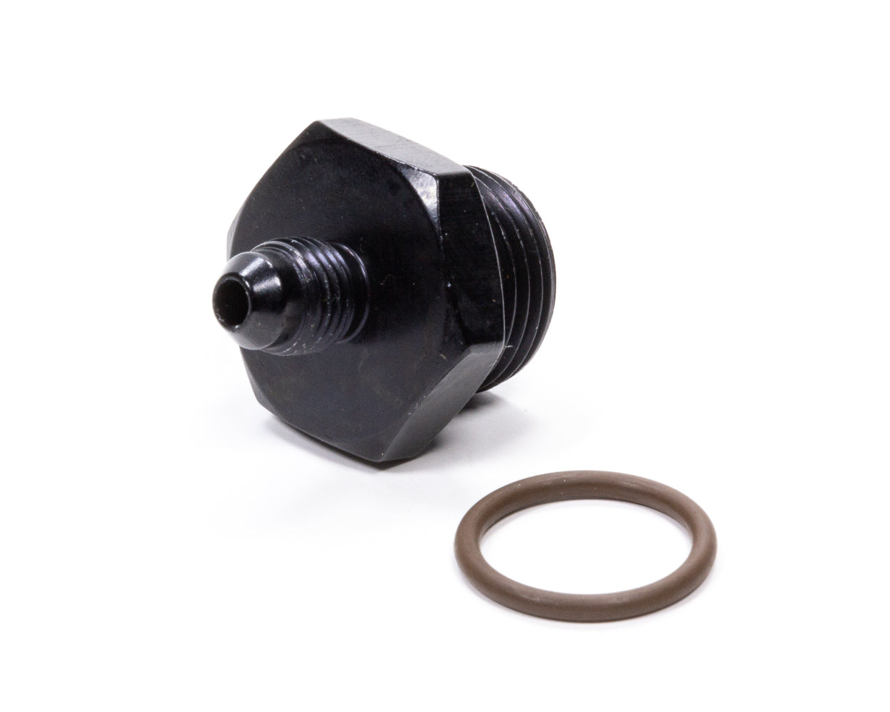 #4 x 7/8-14 (#10) Radius O-Ring Fitting Black