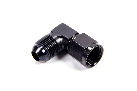 #8 Female Swivel to Male 90 Degree Fitting Black