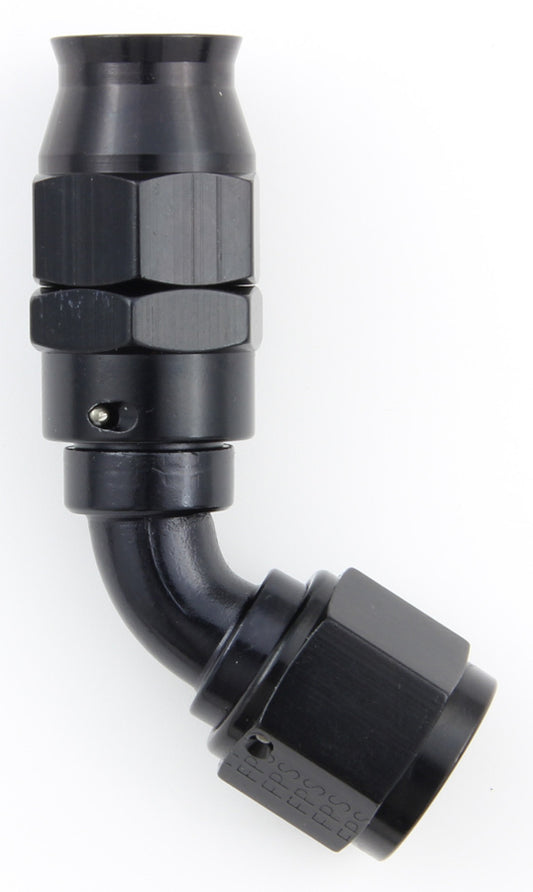 Hose Fitting #6 60 Deg PTFE Black