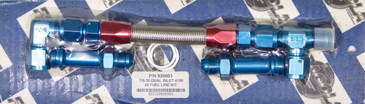 #8 Fuel Line Kit 7/8-20 Dual Inlet 4150