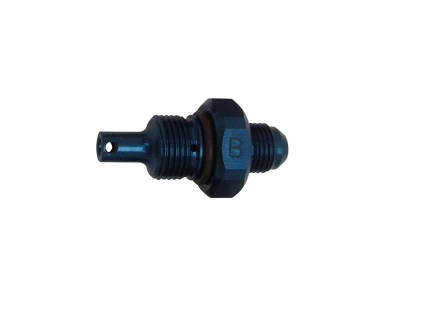 Alum Flow Valve -6an Male ID - B