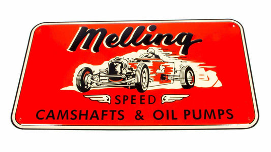 1950 Nostalgic Metal Sign - Red (Race Car)