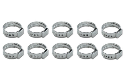 Stainless Steel Pinch Cl amps 14.5-17.0mm 10 Pack