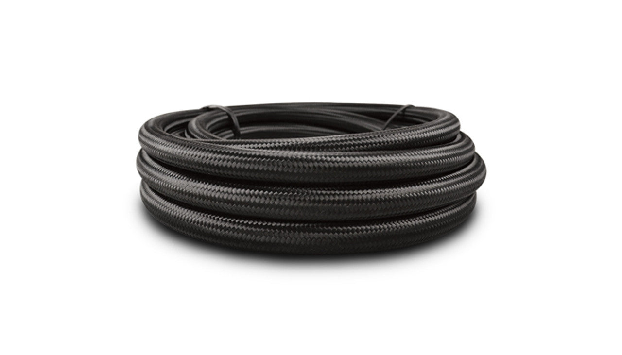 10ft Roll of Black Nylon Braided Flex Hose PTFE