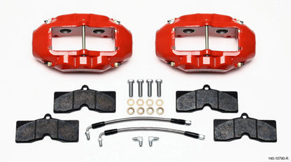 Rear Brake Kit 65-82 Corvette Red Powdercoat