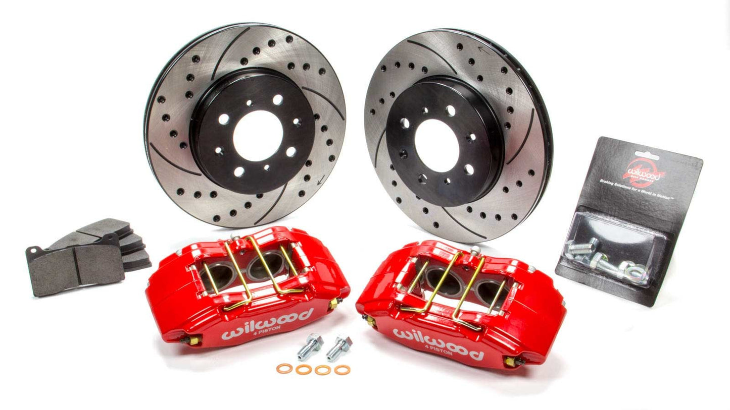 Brake Kit Front Honda/Acura Red Drilled