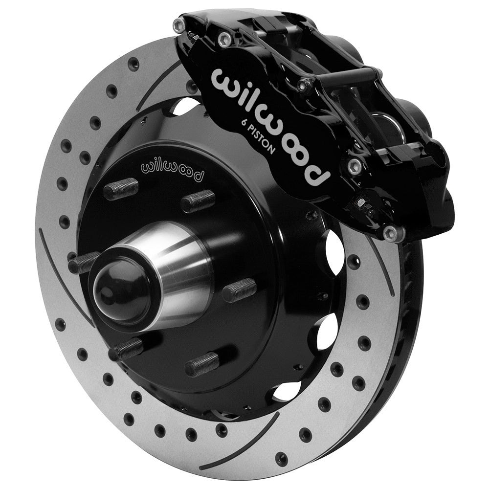 Front Brake Kit C10 6Lug FNSL6R 13in Drilled Blk