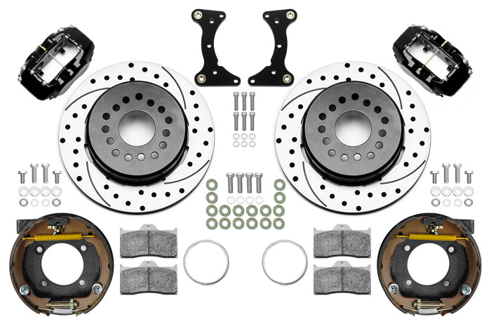 Brake Kit Rear Black FDL Drilled 12in GM G Body