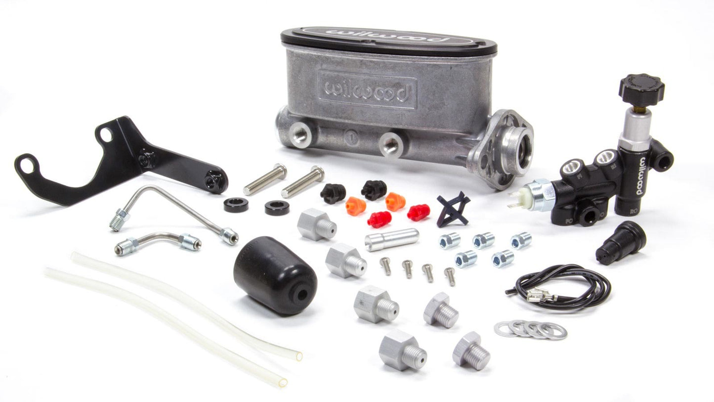 Alum Tandem M/C Kit w/ Brkt & Prop Valve 1in