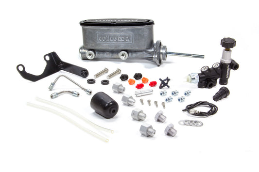 Alum Tandem M/C Kit w/ Brkt & Prop Valve 7/8in