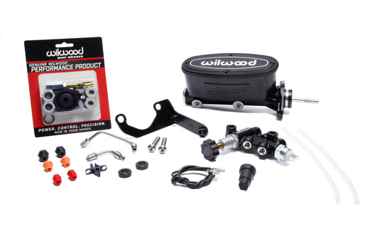 Alum. Tandem M/C Kit w/ Brkt Prop Valve 15/16in